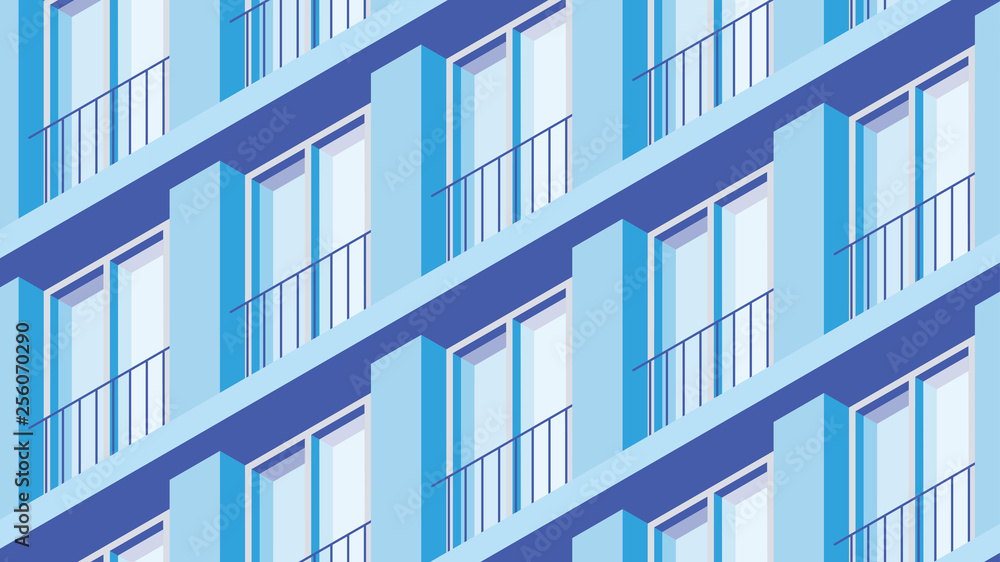 Isometric Building Facade Illustration Isometric Building Facade Illustration