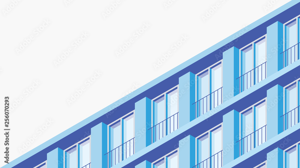 Isometric Building Facade Illustration Isometric Building Facade Illustration