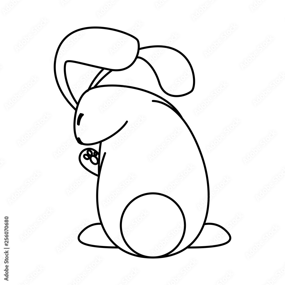 Obraz premium cute rabbit easter character