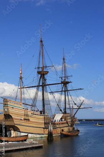 Mayflower II 1620 Replica Plymouth Massachusetts Plimoth Plantation’s full-size reproduction Pilgrim ship
