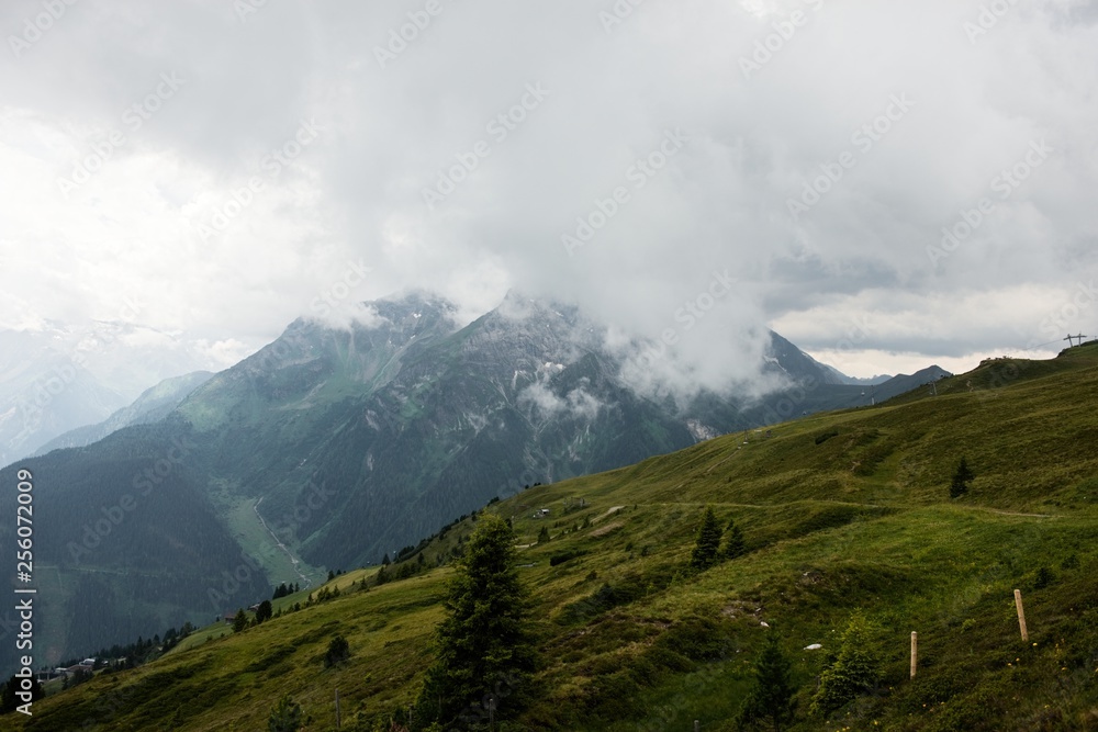 Half Dome Rock Landscape Meadow in Austria Half Dome Rock Landscape Meadow in Austria
