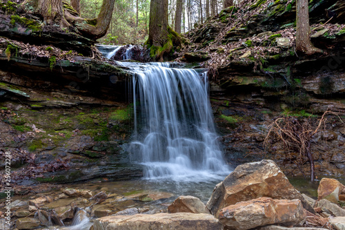 forest waterfall