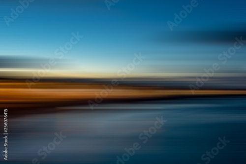 Seafront in a Blur at Dusk, Ireland