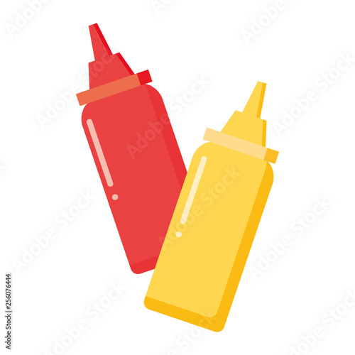 bottles sauce food