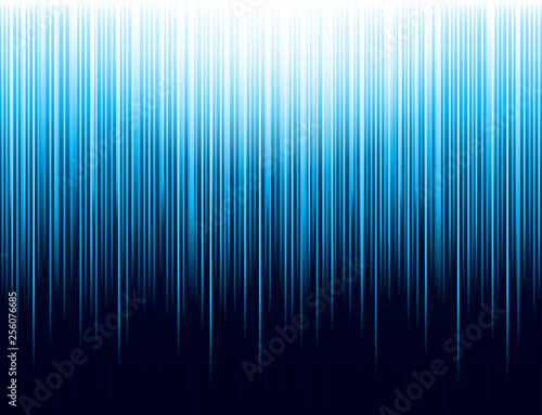 Background with blue glowing striped lines technology. Abstract background with vertical lines. Cover Design template for the presentation, brochure, web, banner, catalog, poster, magazine - Vector photo
