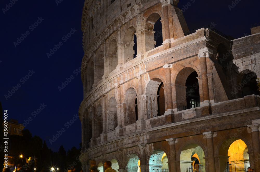 night time Colosseum