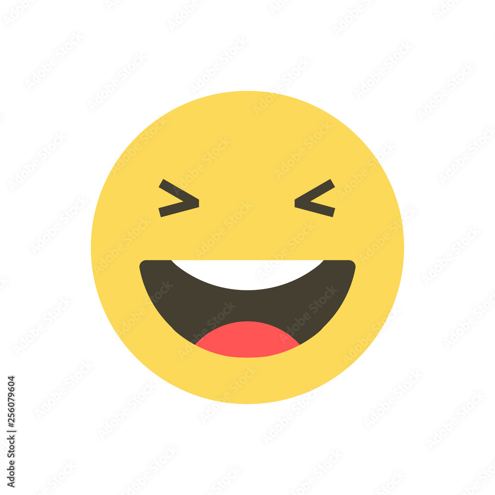 Set of emoji icons. Funny faces with different emotions. Emoji flat style icons on white background. Social media reactions Vector illustration. Set of emoji icons. Funny faces with different emotions. Emoji flat style icons on white background. Social media reactions Vector illustration.