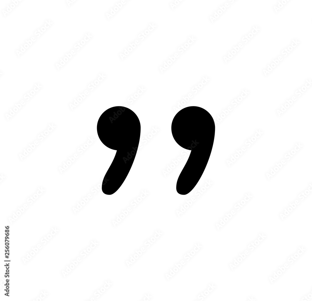 Quotes icon vector. Quotemarks outline, speech marks, inverted commas or talking marks collection. Vector line art illustration isolated on white background. Quotes icon vector. Quotemarks outline, speech marks, inverted commas or talking marks collection. Vector line art illustration isolated on white background.