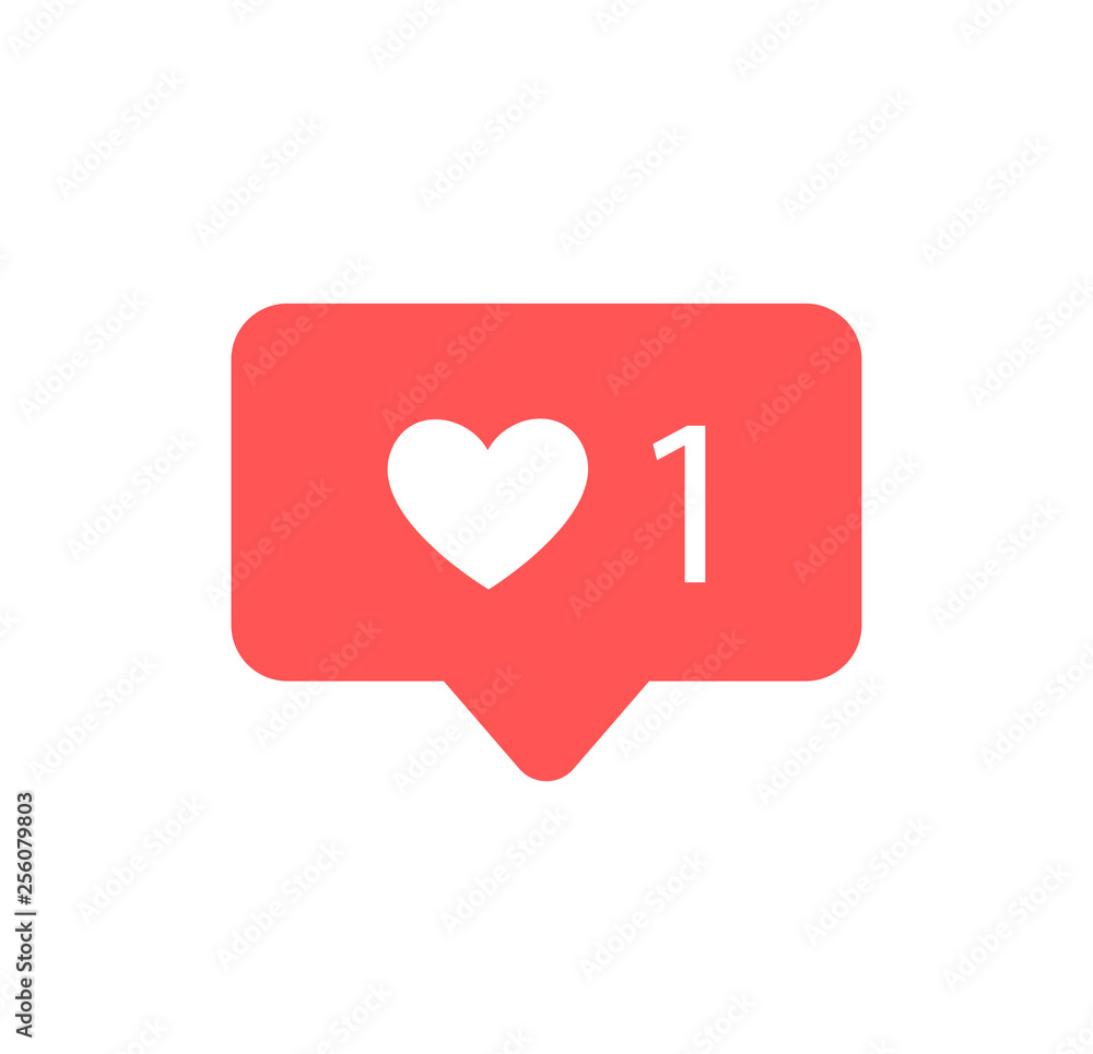 Like and Heart icon. Live stream video, chat, likes. Social nets like red heart web buttons isolated on white background. Vector illustaration. Like and Heart icon. Live stream video, chat, likes. Social nets like red heart web buttons isolated on white background. Vector illustaration.