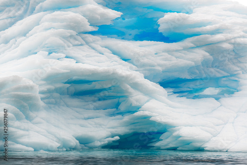 Icebergs and glaciers in Antarctica