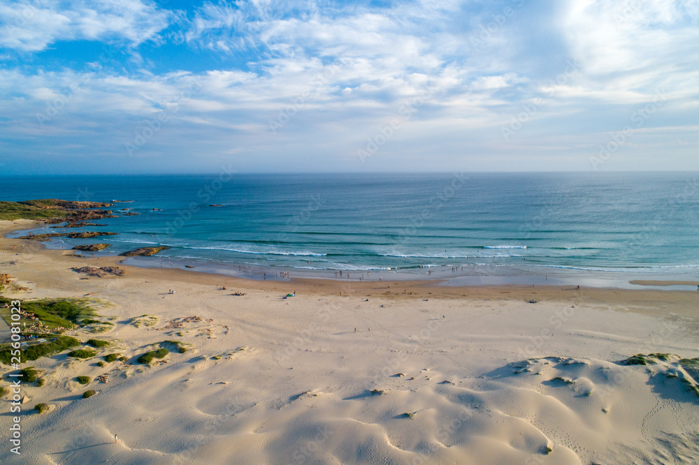 Aerial view of Birubi beach at Anna Bay, New South Wales, Australia Aerial view of Birubi beach at Anna Bay, New South Wales, Australia