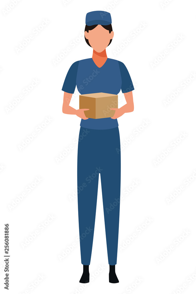 Courier delivery profession avatar