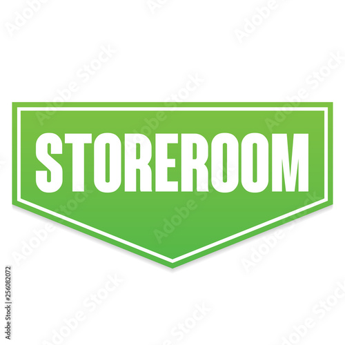 green vector banner storeroom