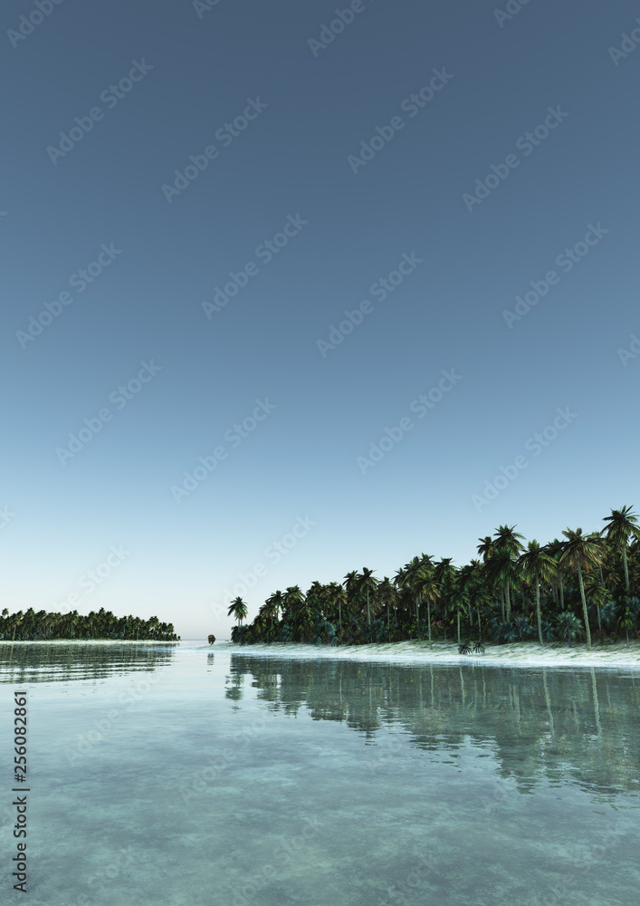Obraz premium Epic Fantasy Landscape Environment