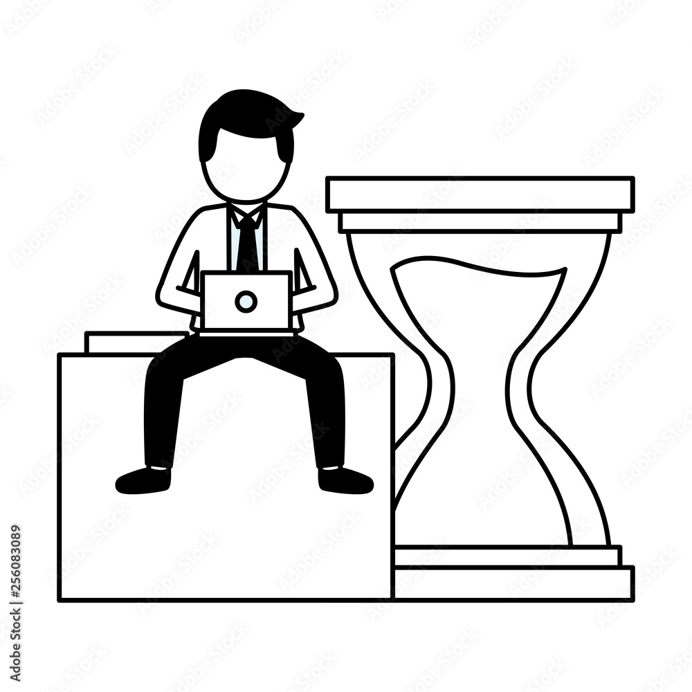 businessman work time