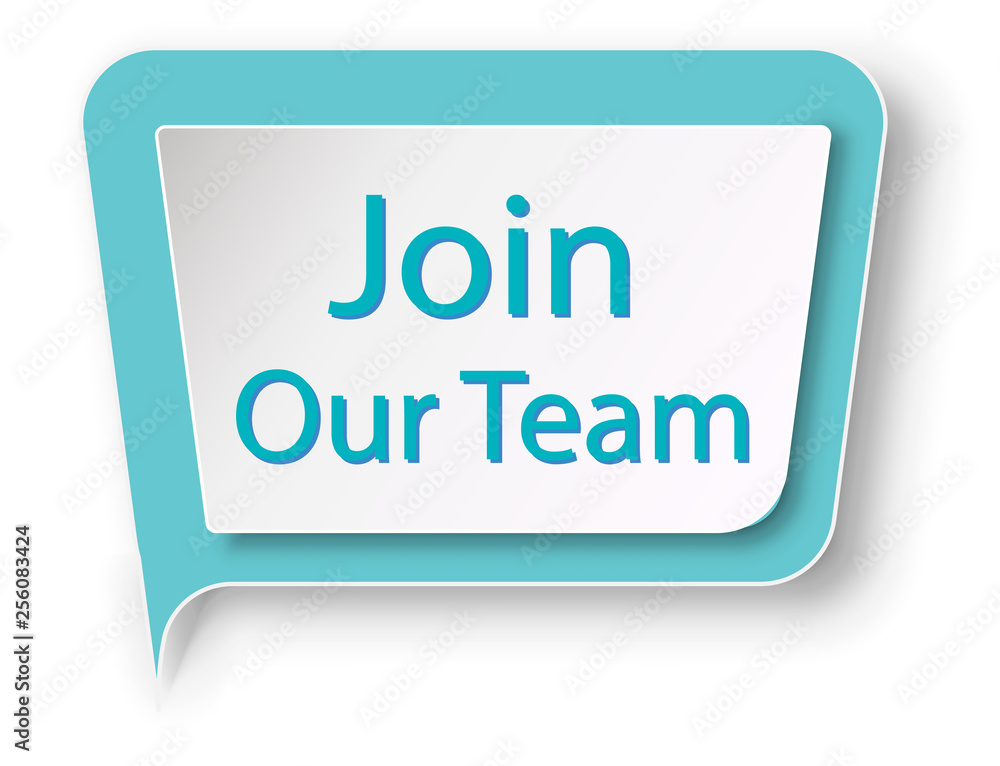 Join our team Banner, Badge, icon, logo isolated on white background in paper cut style. Vector illustrations. Join our team Banner, Badge, icon, logo isolated on white background in paper cut style. Vector illustrations.