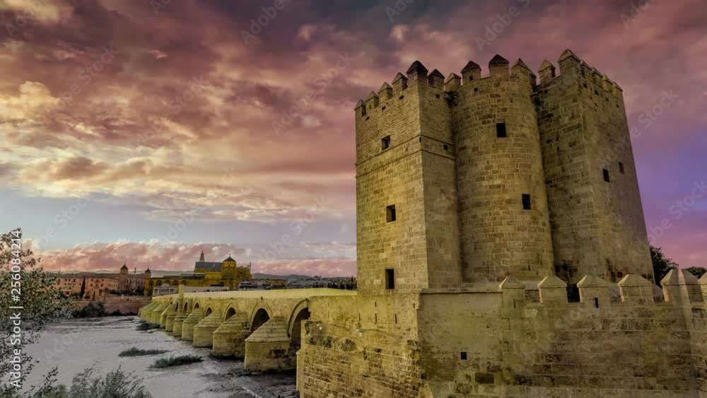 Clouds timelapse in a historic cityscape. Clouds timelapse in a historic cityscape.