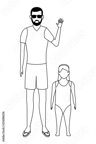 summer vacation cartoon