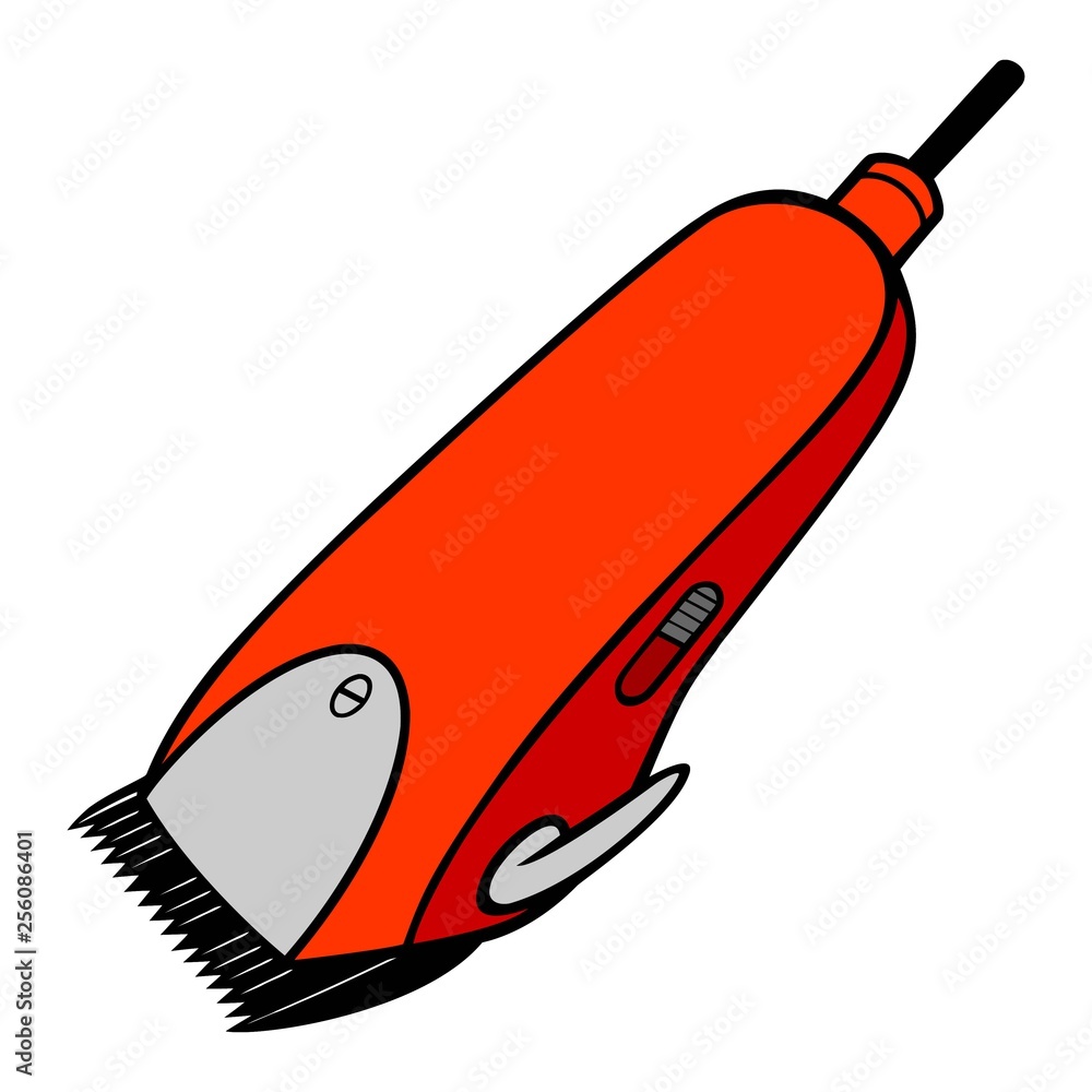 Vecteur Stock Electrical Hair Clipper - A vector cartoon illustration
