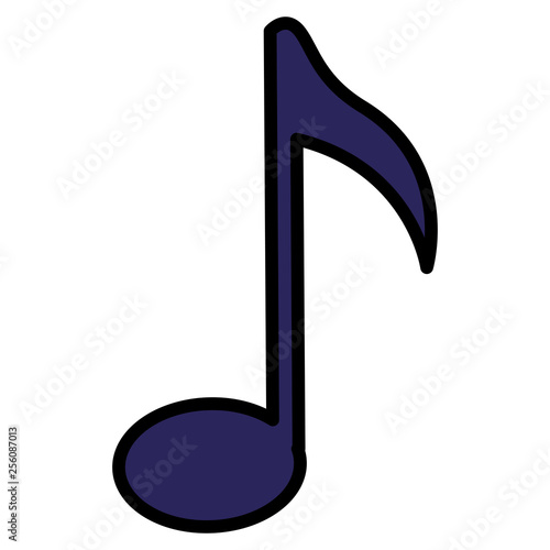 music note isolated icon