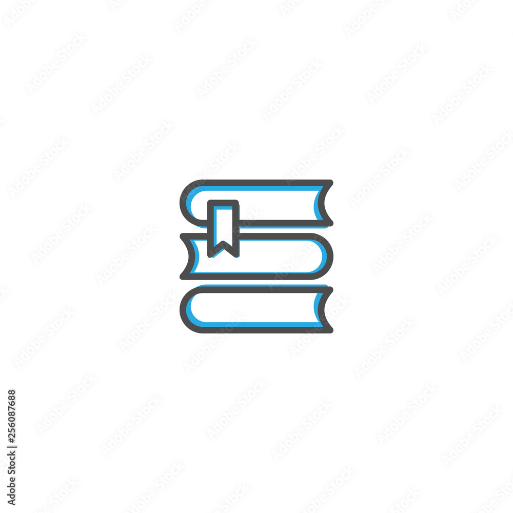 Book icon design. Stationery icon vector design Book icon design. Stationery icon vector design