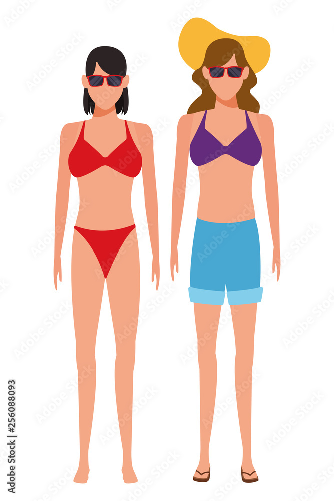 women wearing summer clothes