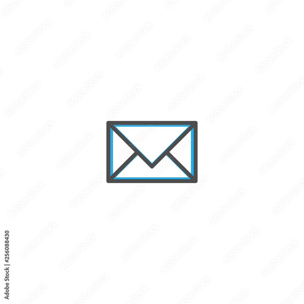 Envelope icon design. Stationery icon vector design Envelope icon design. Stationery icon vector design