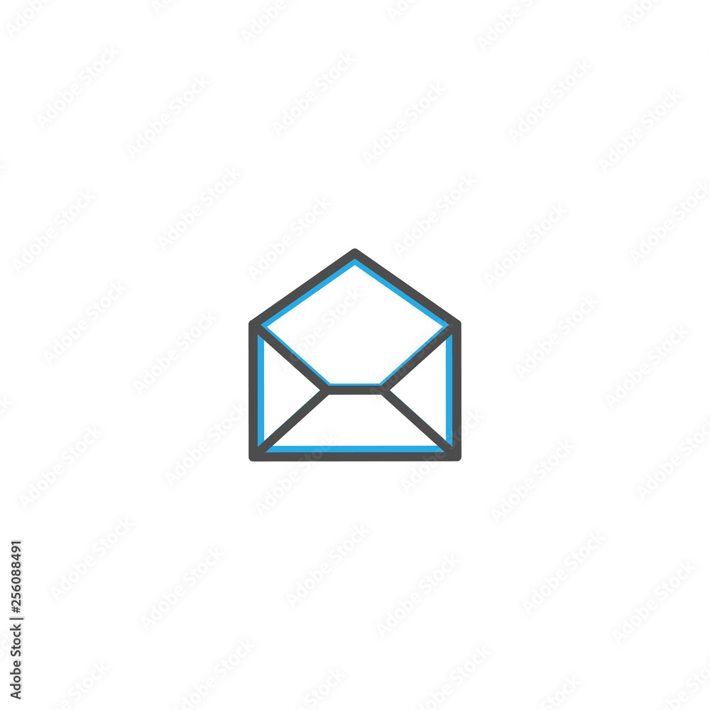 Envelope icon design. Stationery icon vector design Envelope icon design. Stationery icon vector design
