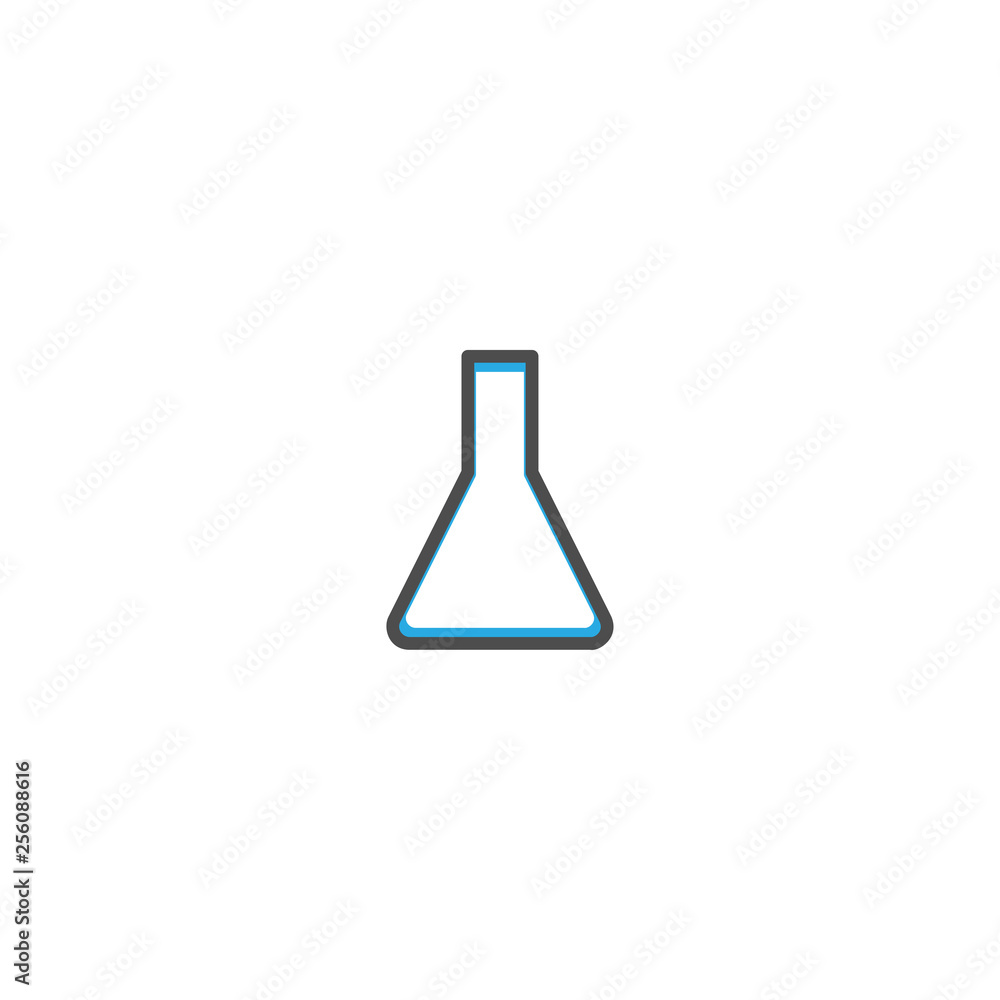 Flask icon design. Stationery icon vector design Flask icon design. Stationery icon vector design