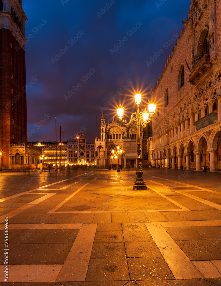 Venice Italy San Marco Piazza San marco at Night