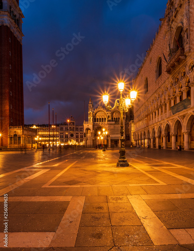 Venice Italy San Marco Piazza San marco at Night