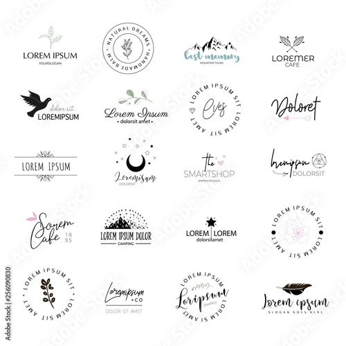 Logo templates set