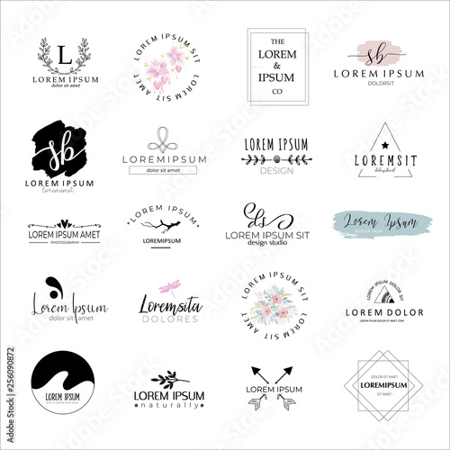 Logo templates set