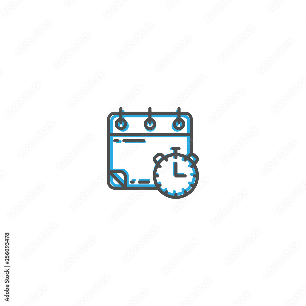 Modern and minimalist icon design. Management icon vector design