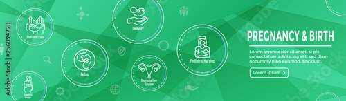 Pediatric Medicine with Baby / Pregnancy Related Icon