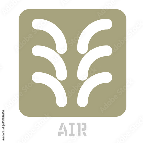 Air concept icon on white