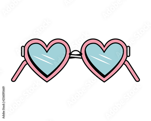 heart glasses fashion icon