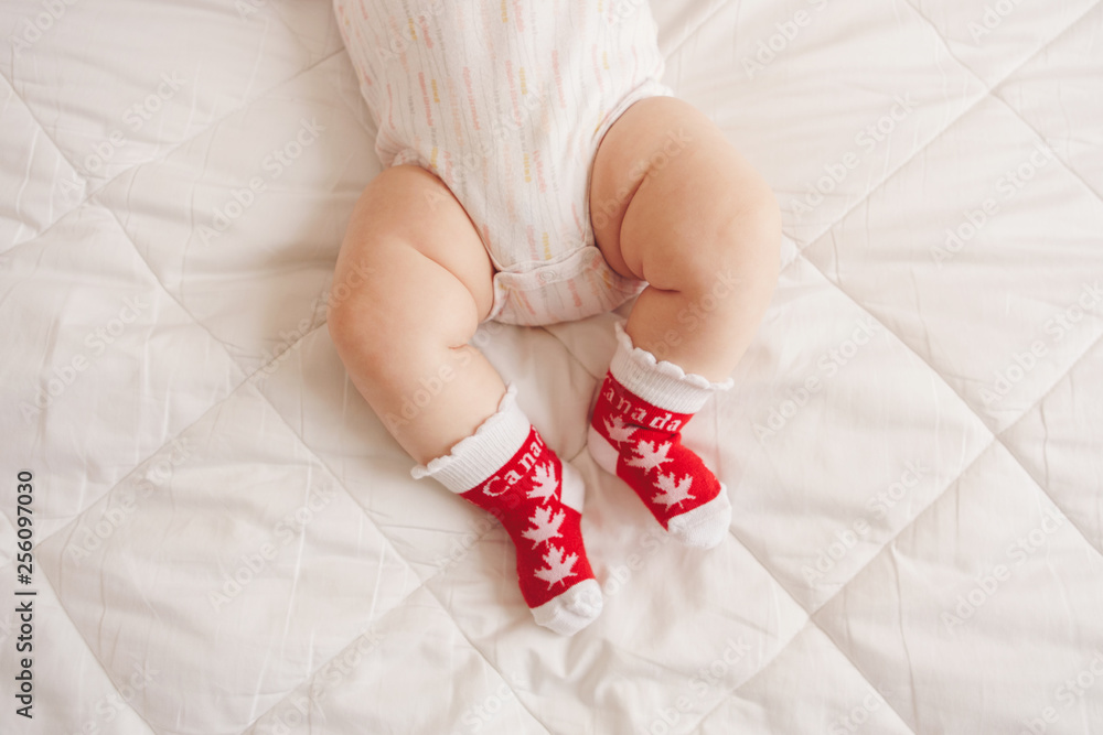Red sales infant socks