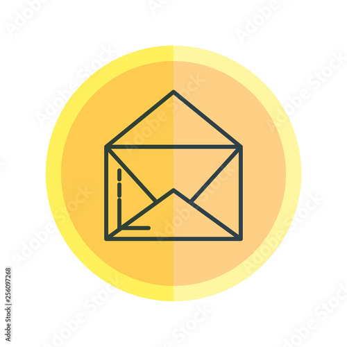 envelope mail isolated icon