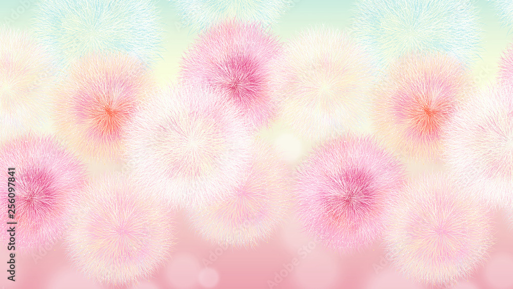 Fototapeta premium Colorful dandelion