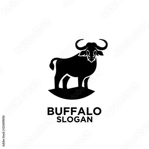 Head of Bull, buffalo logo, vector logo and symbol