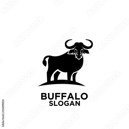 Head of Bull, buffalo logo, vector logo and symbol