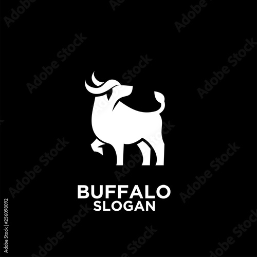 Head of Bull, buffalo logo, vector logo and symbol