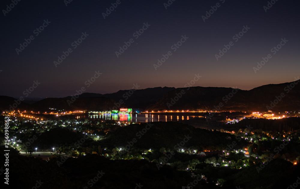 Potrero de los Funes at night