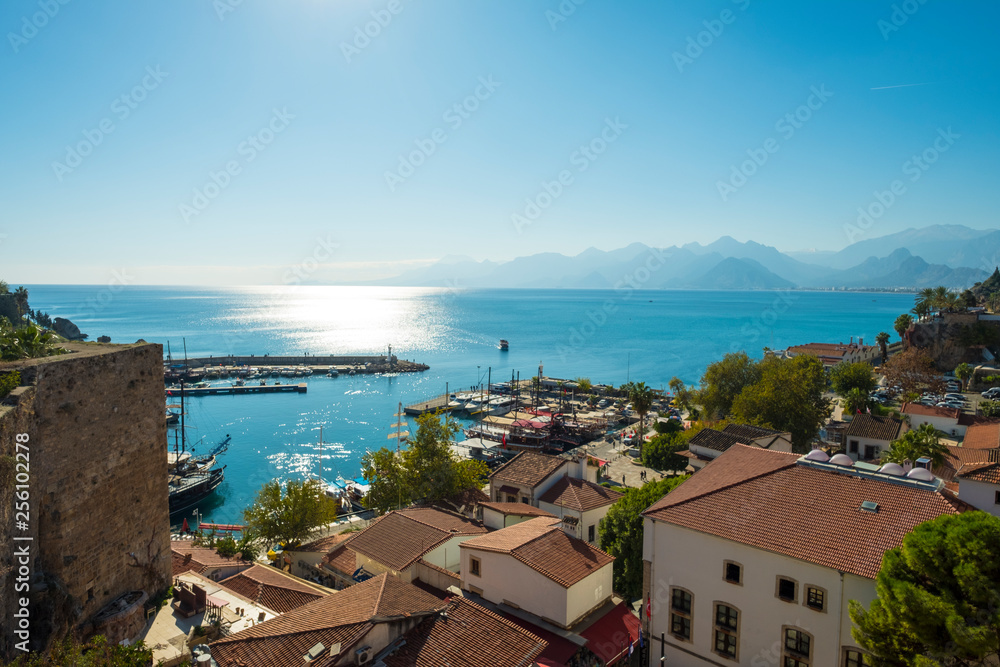 Old Town View Across Bay Mountains Antalya H