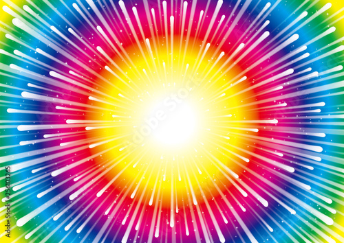 ワープ　虹色の宇宙空間