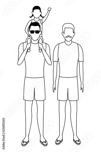 summer vacation cartoon