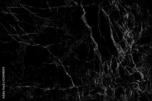 black marble pattern texture natural background. © modify260