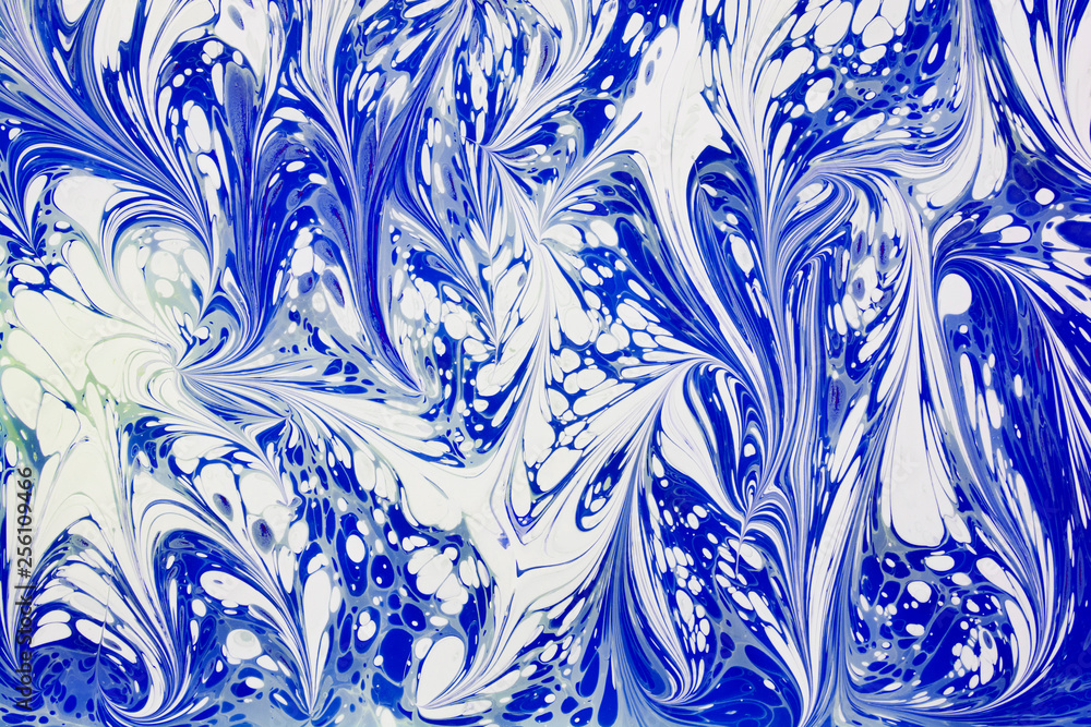 Beautiful abstract painting techniques drawing Ebru .Turkish style of painting Ebru on water with acrylic paints twists the waves.A stylish combination of natural luxury.Contemporary art of marming Beautiful abstract painting techniques drawing Ebru .Turkish style of painting Ebru on water with acrylic paints twists the waves.A stylish combination of natural luxury.Contemporary art of marming