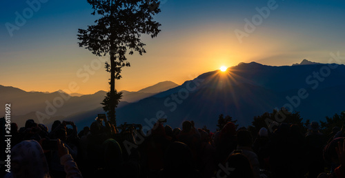 Sunrise at Alishan national scenic area